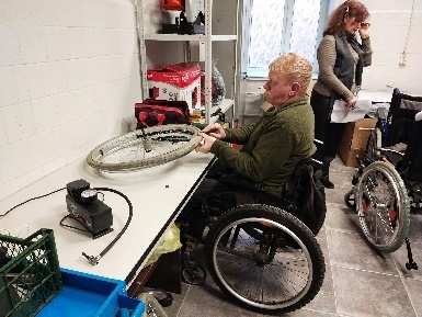 Мастерская по ремонту инвалидных кресло-колясок в помещении по ул. Заозерной, дом 8