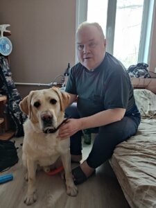 Кокос - собака-проводник